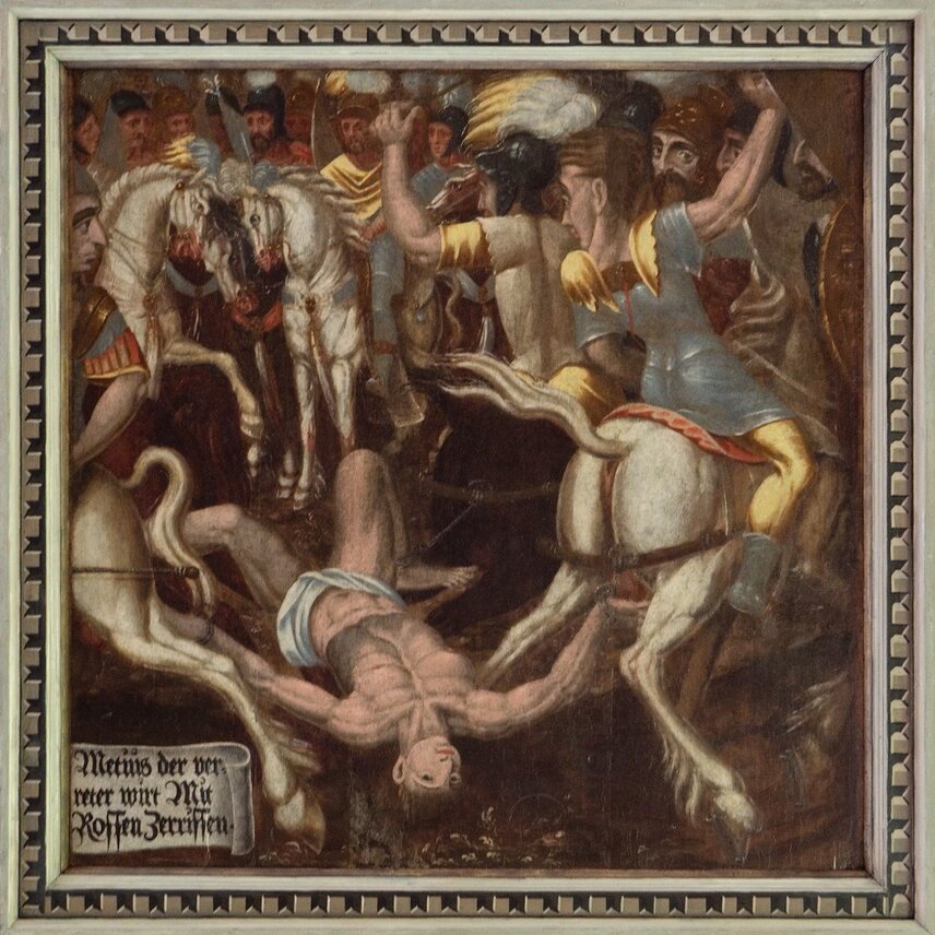 Hrad Švihov, Jižní sál, Dobrovický strop, kazeta - Metius