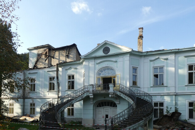 Zámek v Horním Maršově po požáru 19. 8. 2018 | © NPÚ, ÚOP v Josefově, Jiří Balský 2018
